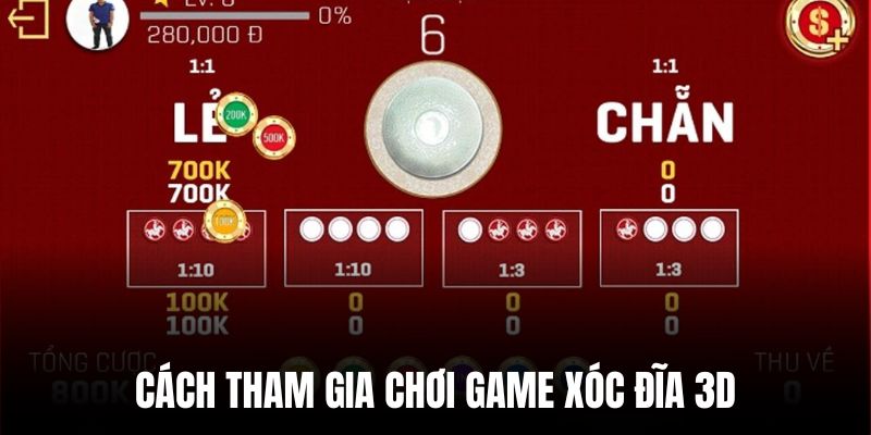 Hướng dẫn chơi cách chơi xóc đĩa 3D tại THABET